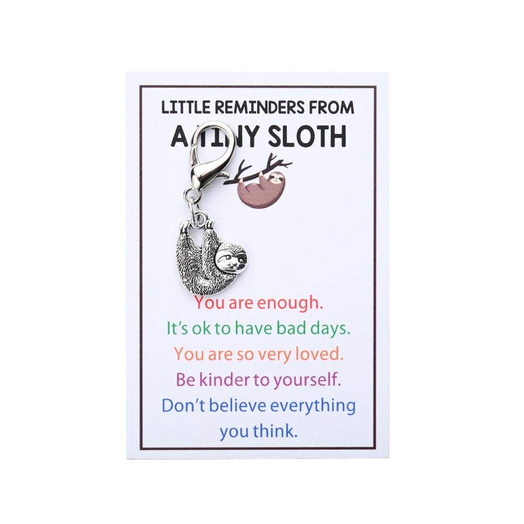 Taphug - Pocket Hug Minimal Sloth Charm Keychain