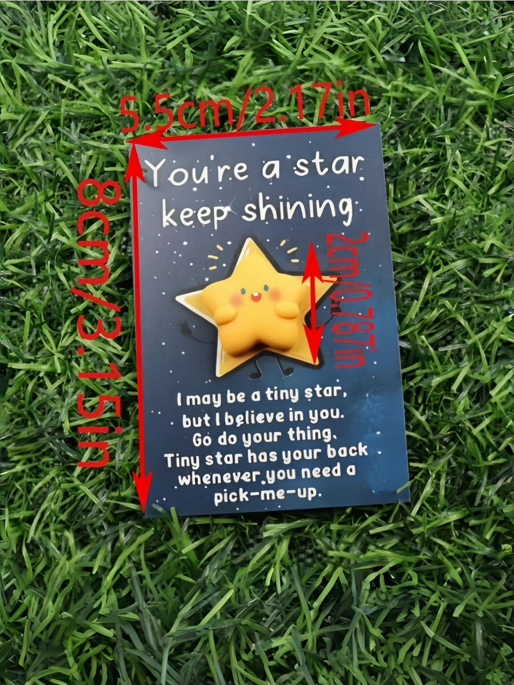 Taphug - Pocket Hug Star You Are A Star Keep Shining pocket hug card and keepsake token view 5