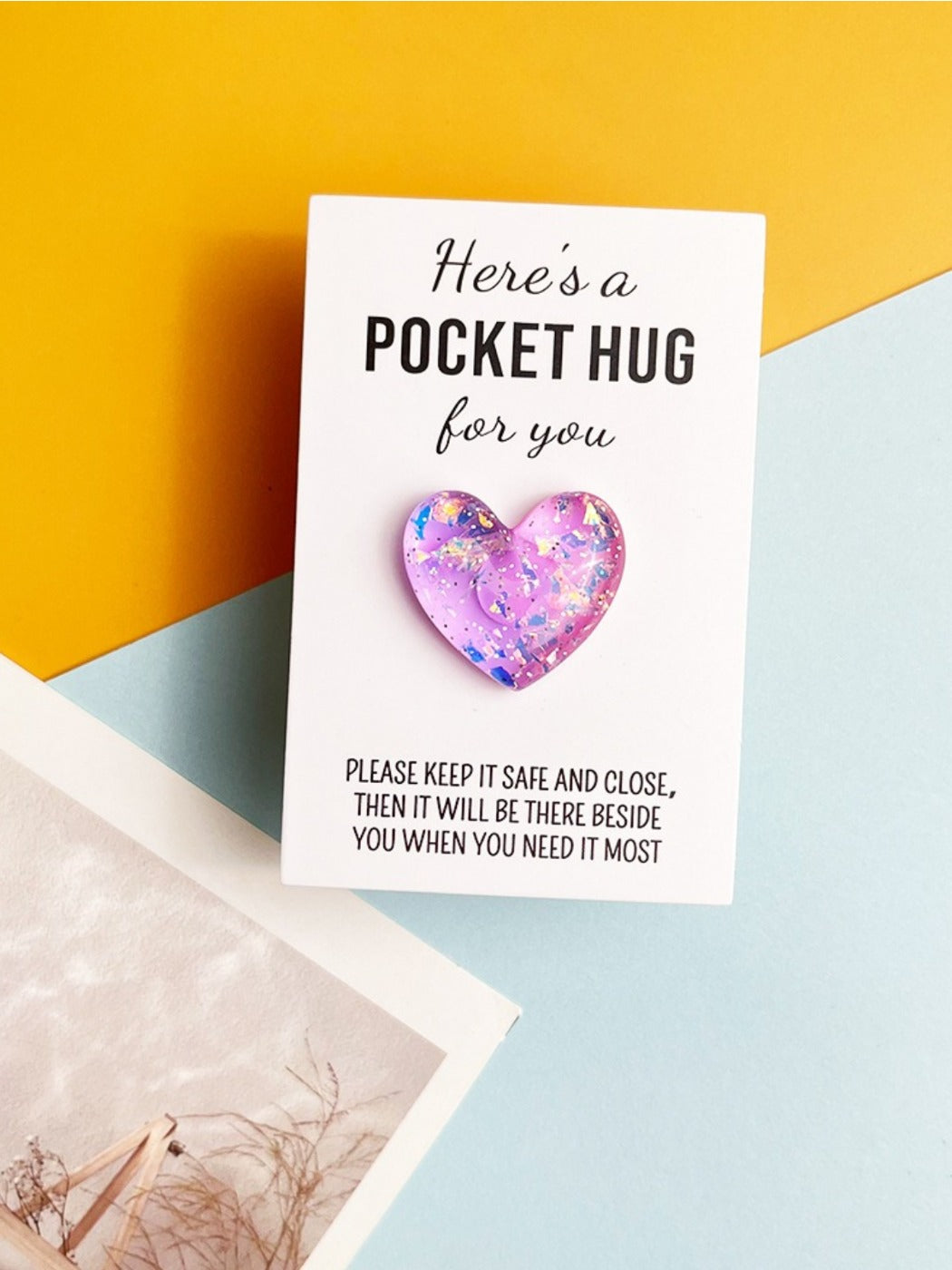 Taphug - Pocket Hug Glitter Gradient Heart