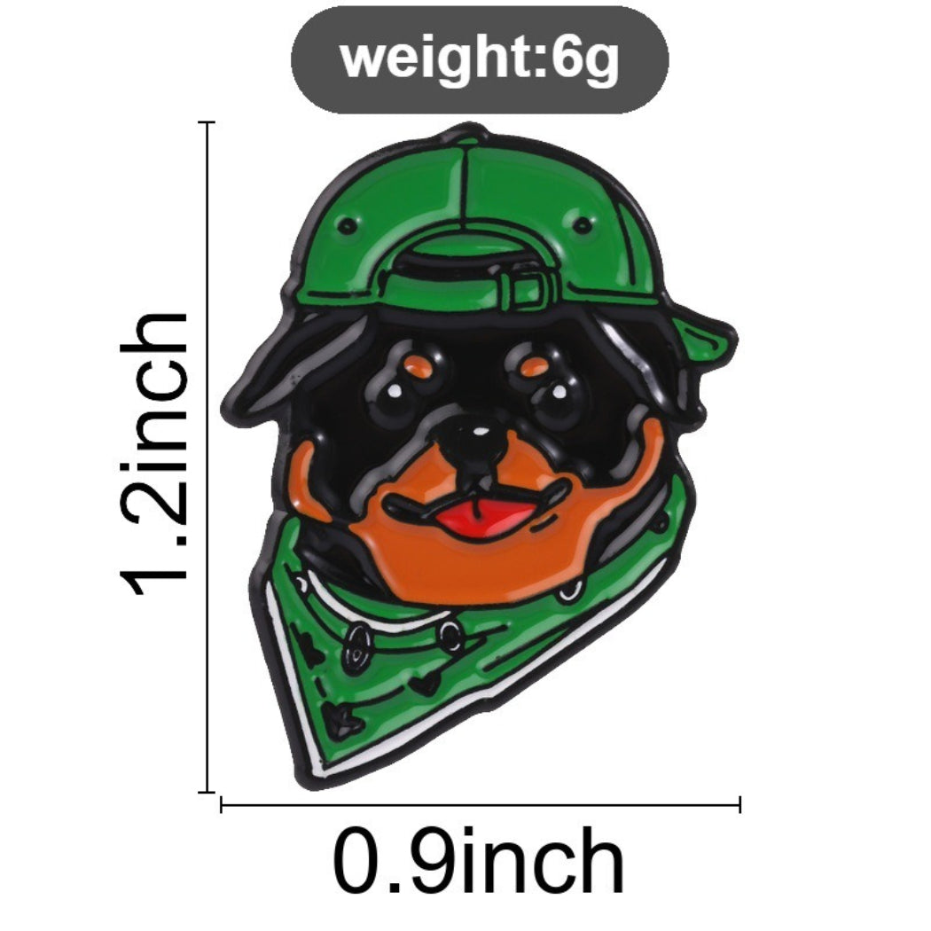 Pinori Cool Dog Enamel Pin
