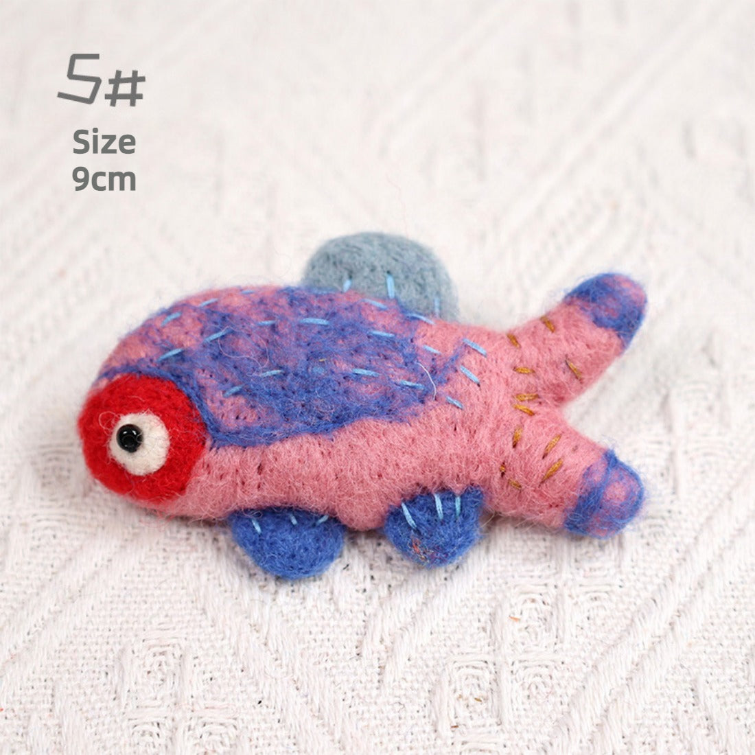 Handmade Wool Felt Fish Brooch