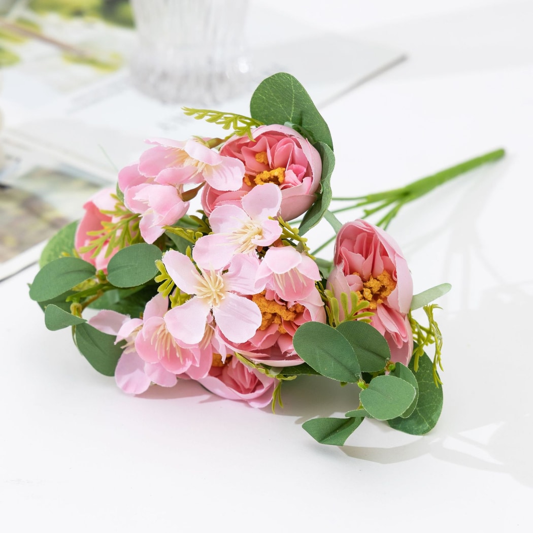 Roselle - Decorative Artificial Camellia Bouquet