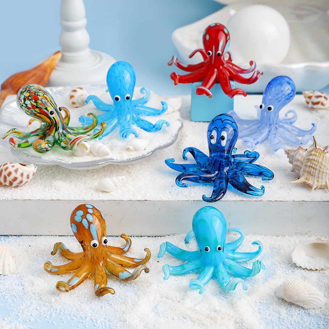 Glasira - Modern Colorful Octopus Desktop Ornament