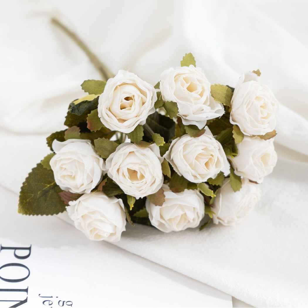 Roselle - Heirloom Bleached Style Artificial Rose Bouquet