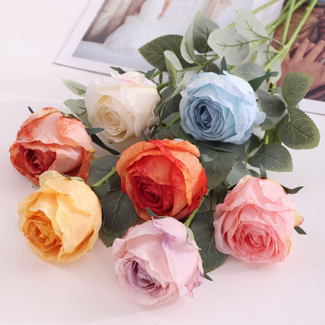 Roselle - Vintage Style Artificial Rose Flower