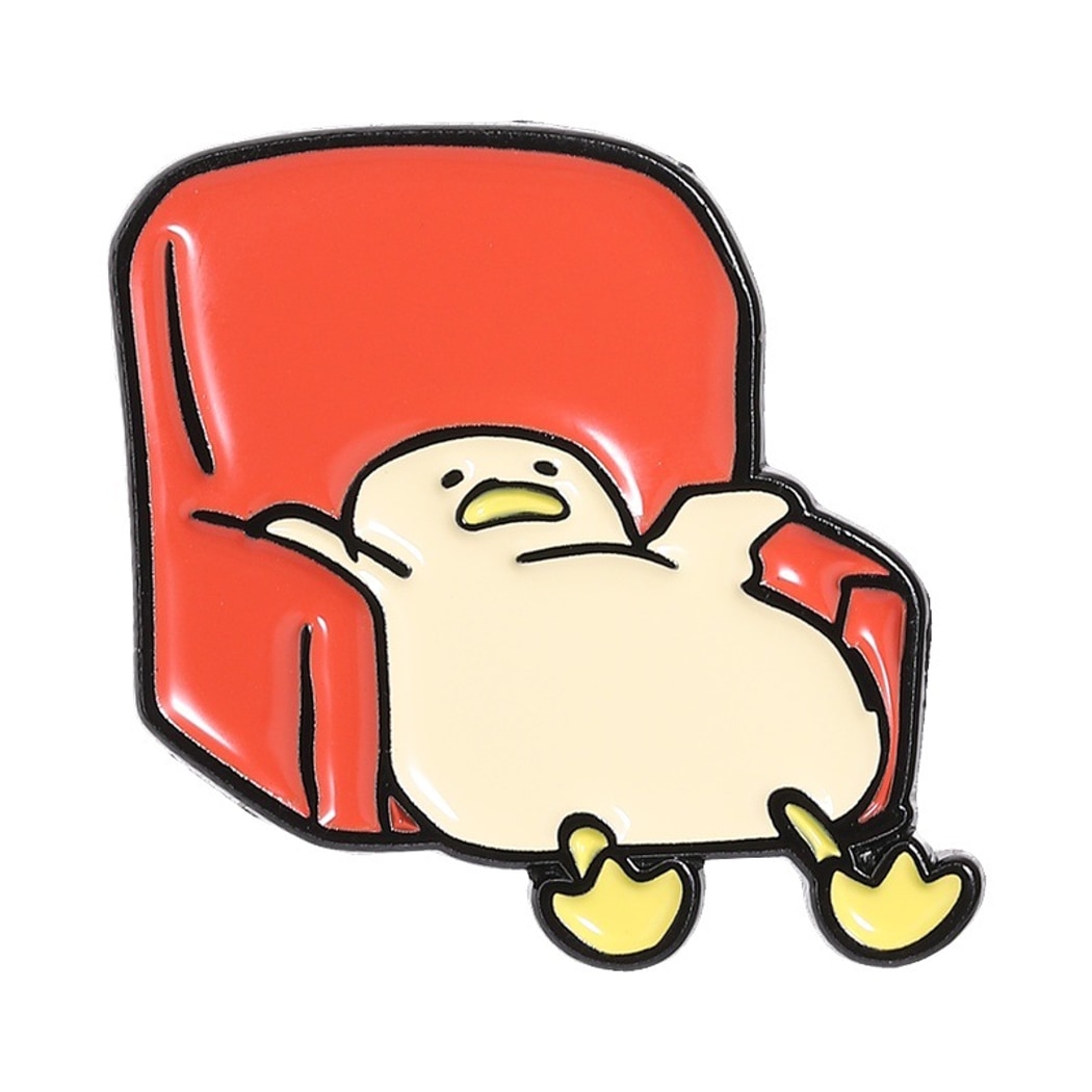 Pinori - Simple Couch Duck Character Accent Pin