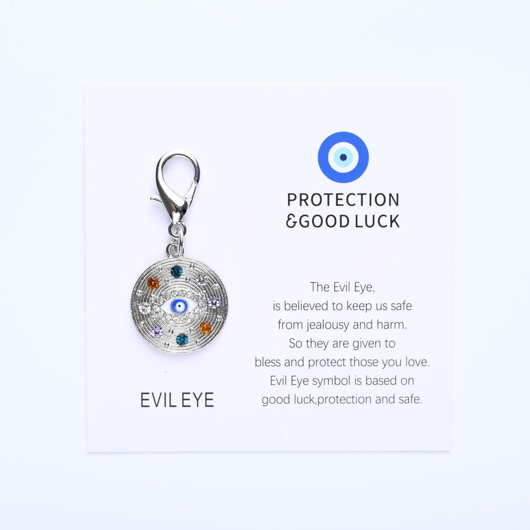 Taphug - Pocket Hug Round Evil Eye Charm Keychain