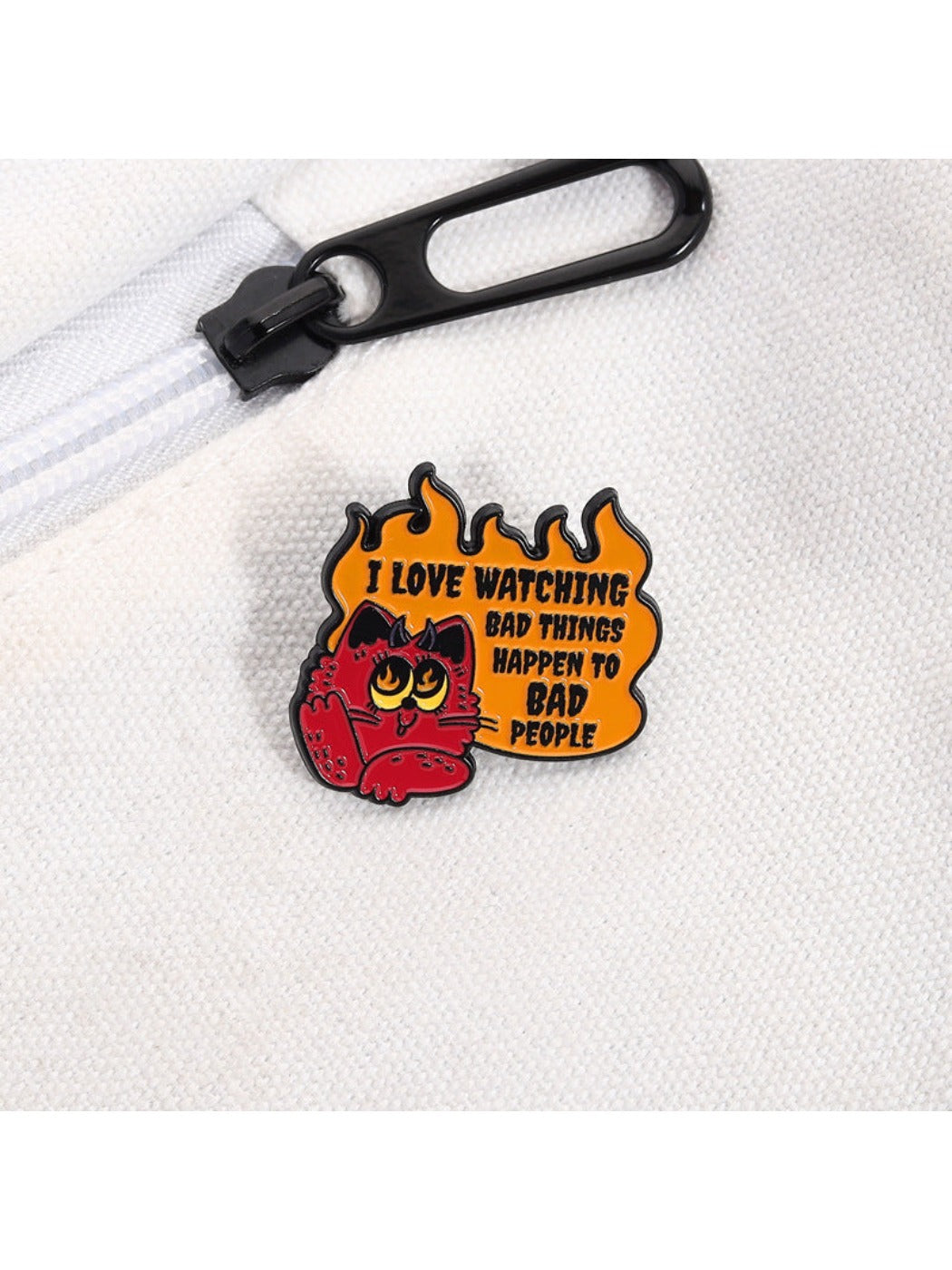 Pinori - Evil Punishing Demon Cat Brooch