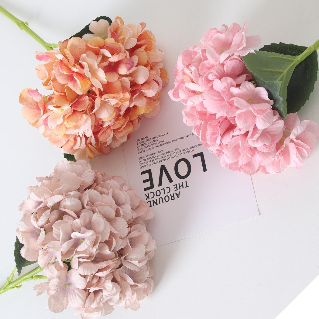 Roselle - Artificial Hydrangea Bouquet Single Stem