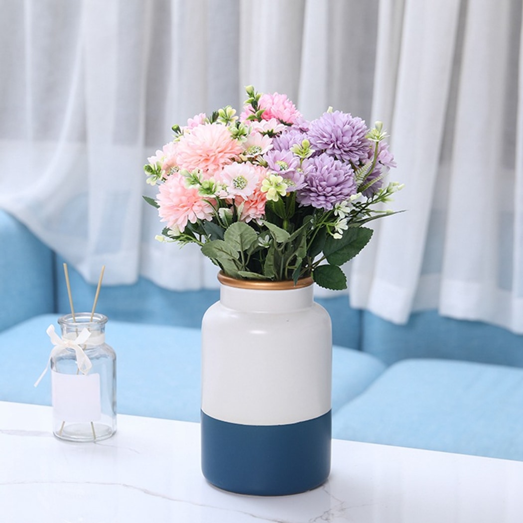 Roselle - Artificial Pompon Chrysanthemum Flower Bouquet