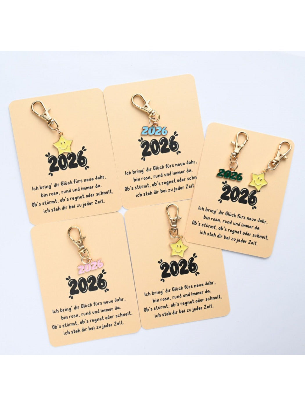 Taphug 2026 Blessing Card with vibrant multicolor star illustration and year 2026