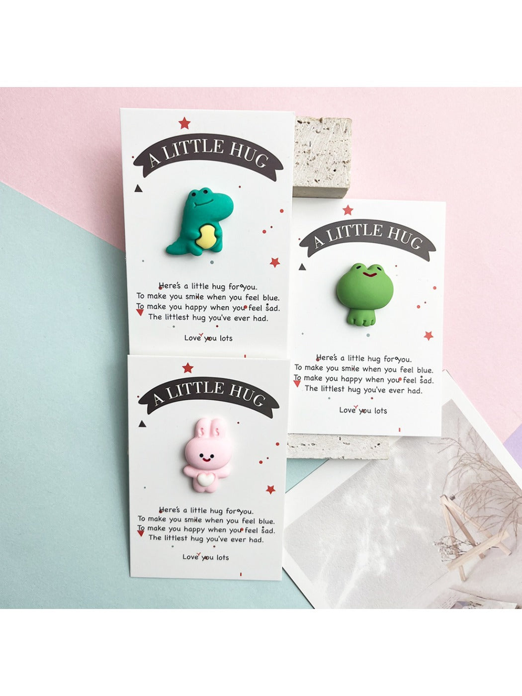 Taphug - Pocket Hug Adorable Animal pocket hug card and keepsake token