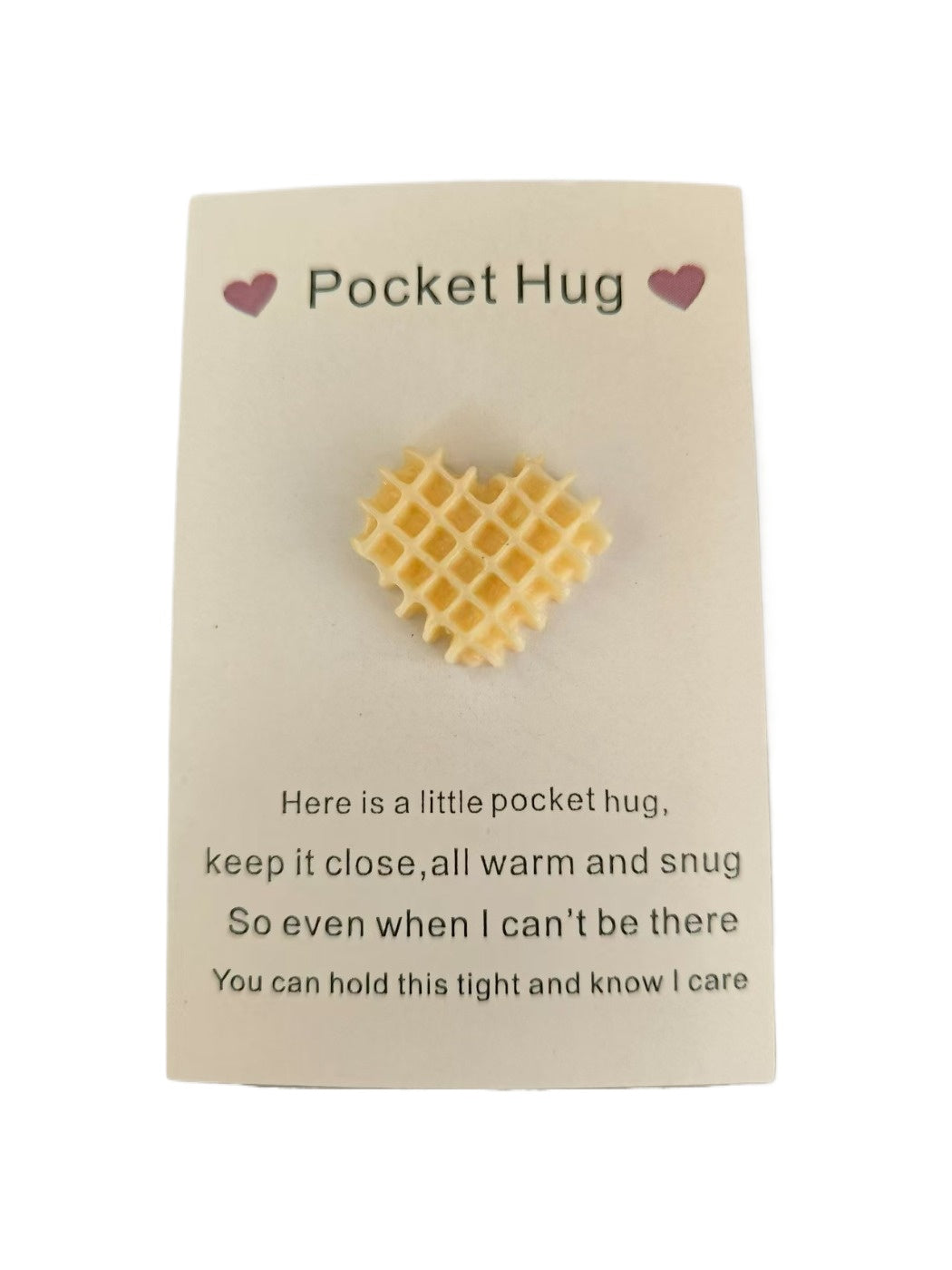 Taphug - Pocket Hug Unique Wafer Heart pocket hug card and keepsake token view 7