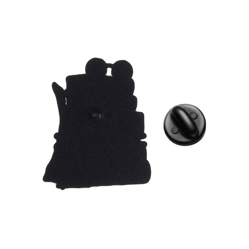Pinori - Owl and Books Graphic Fashion Pin