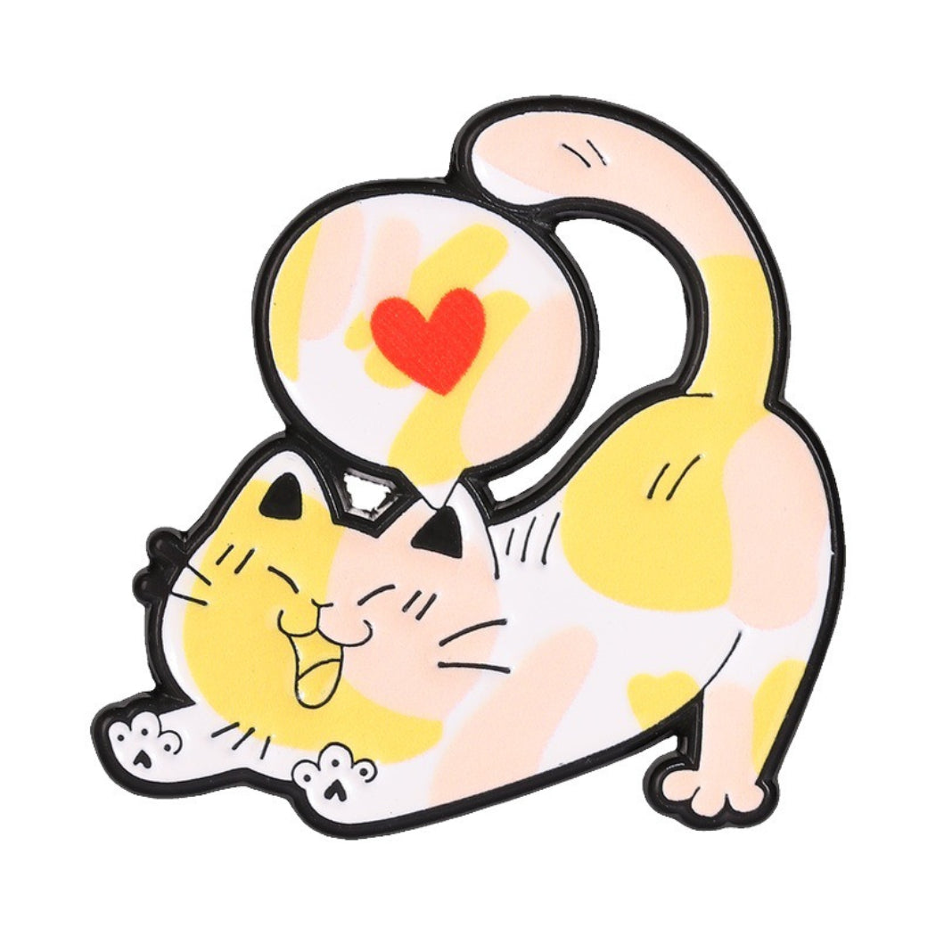 Pinori Colorful Cat Enamel Pin Set