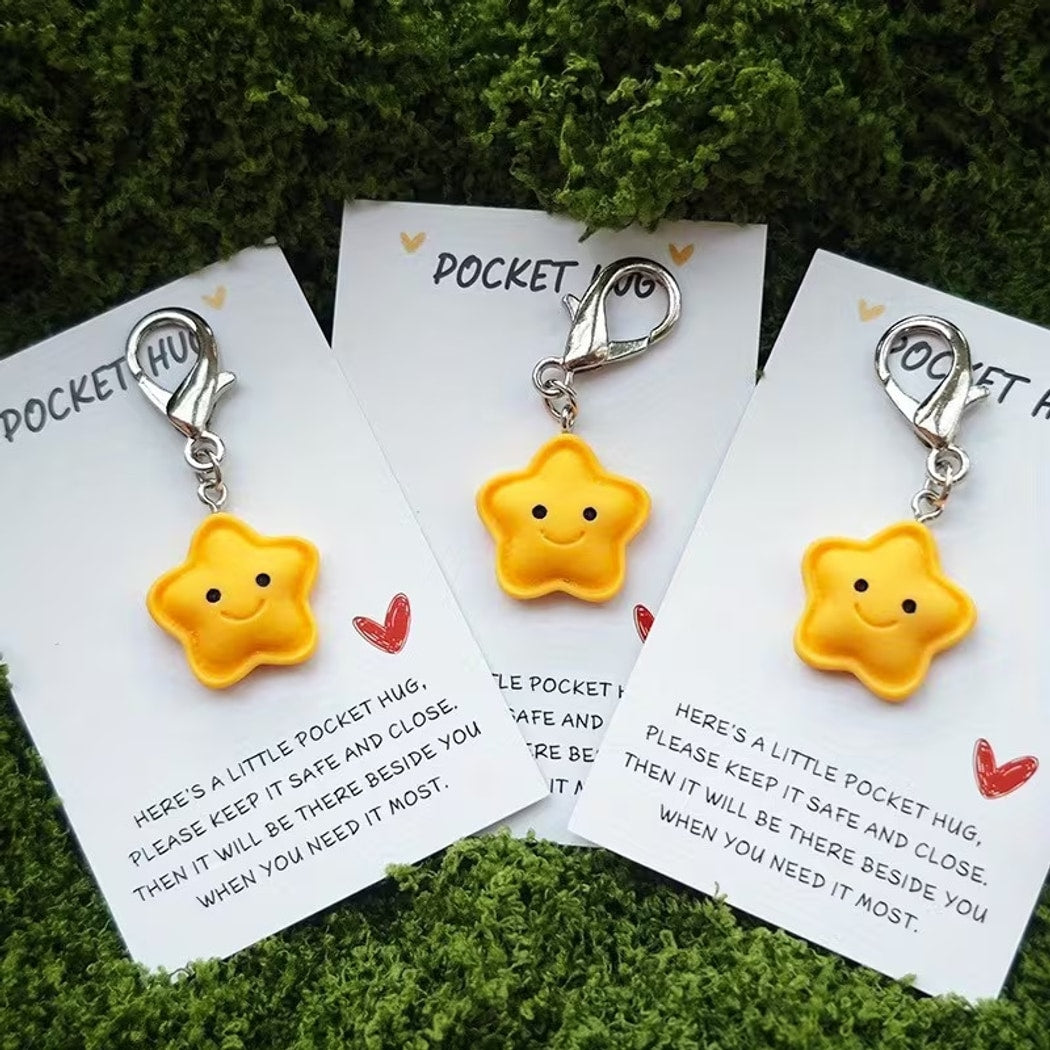 Taphug - Pocket Hug Smiling Star Keychain Set