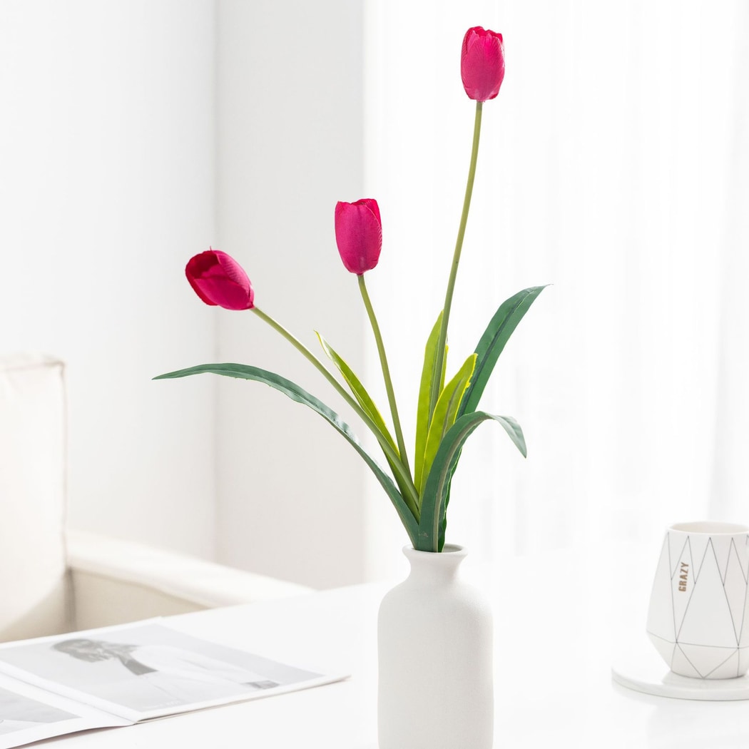 Roselle - Sleek Style Decorative Tulip Artificial Flower