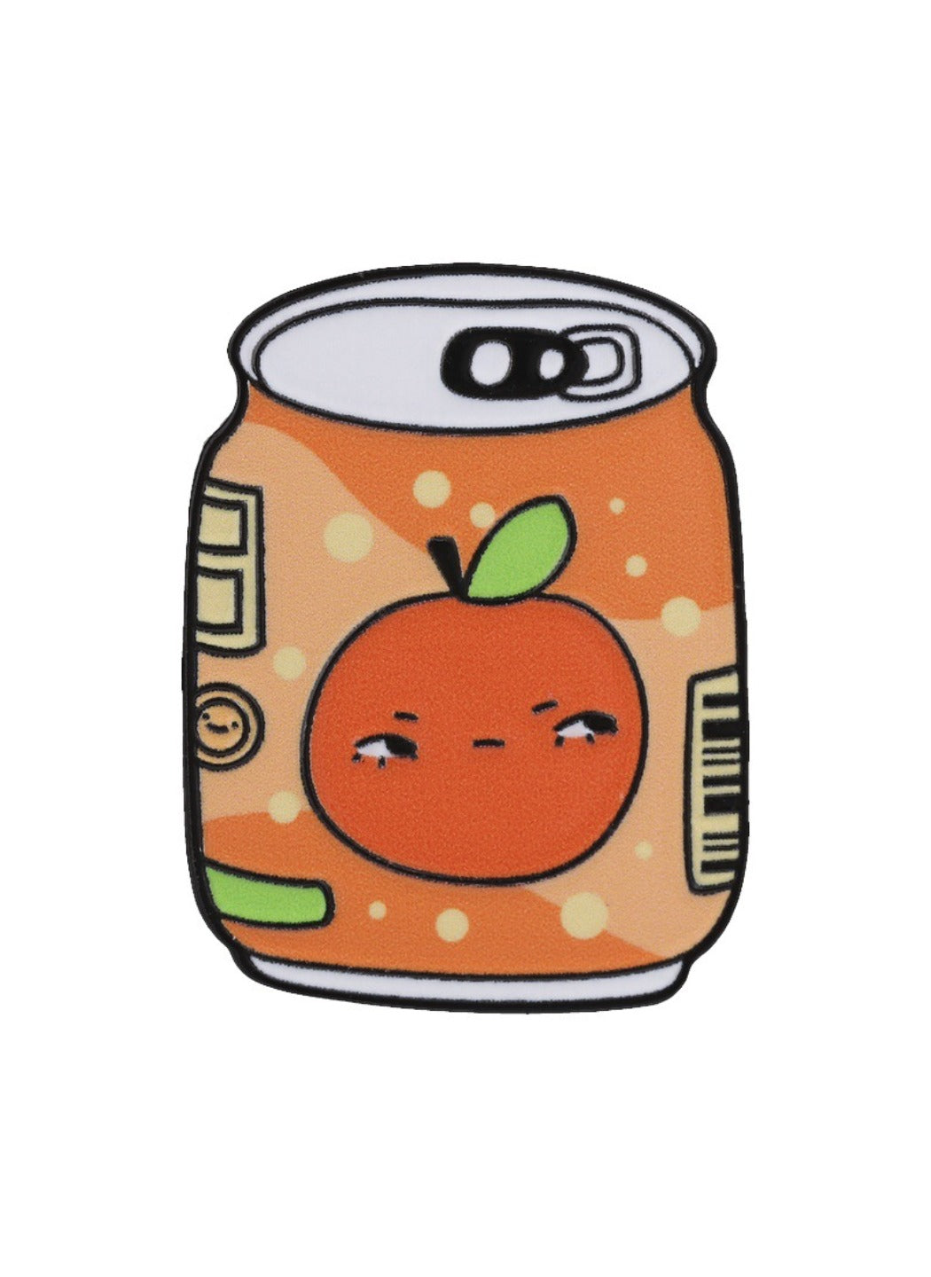 Pinori - Cute Cartoon Orange Juice Can Brooch Badge Pin