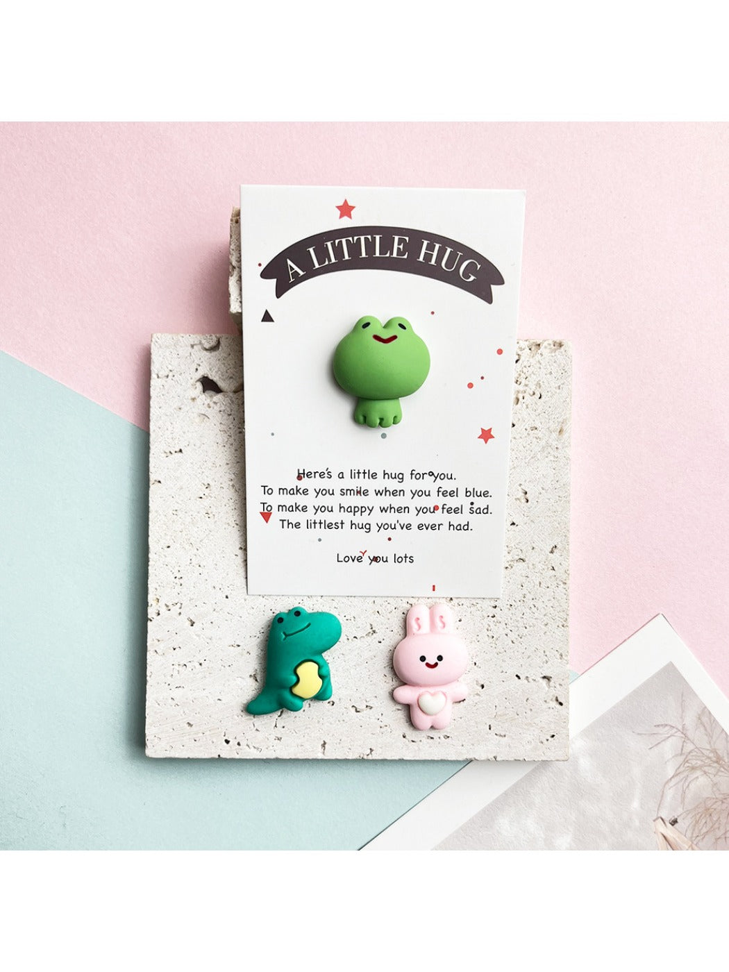 Taphug - Pocket Hug Adorable Animal pocket hug card and keepsake token view 2