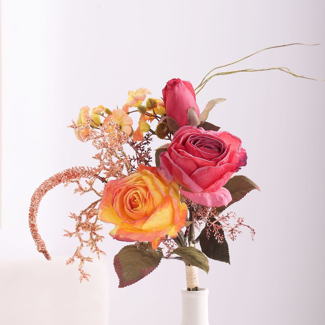 Roselle - Romantic Rose and Camellia Artificial Bouquet
