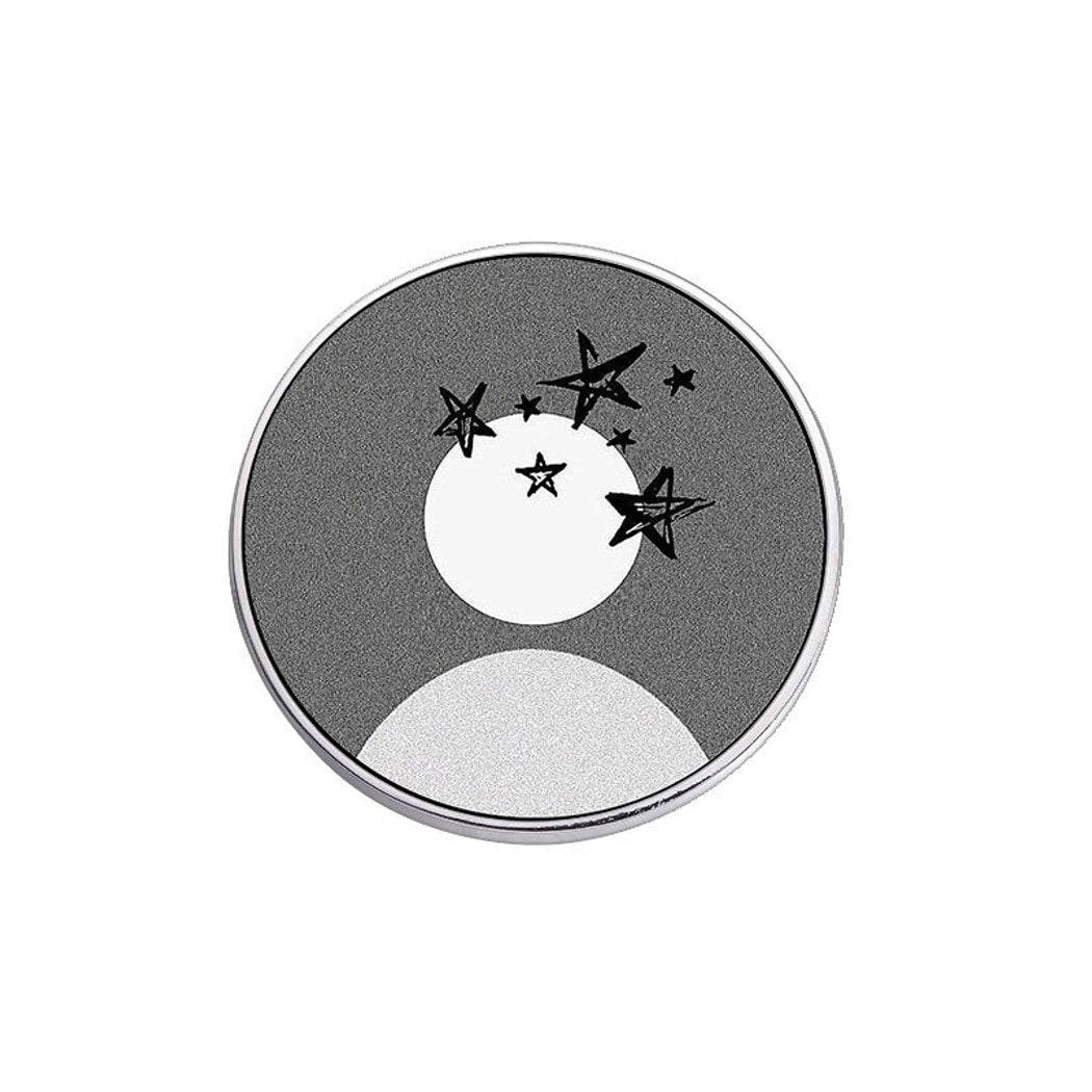 Pinori - Gray Tones Graphic Star Fashion Pin