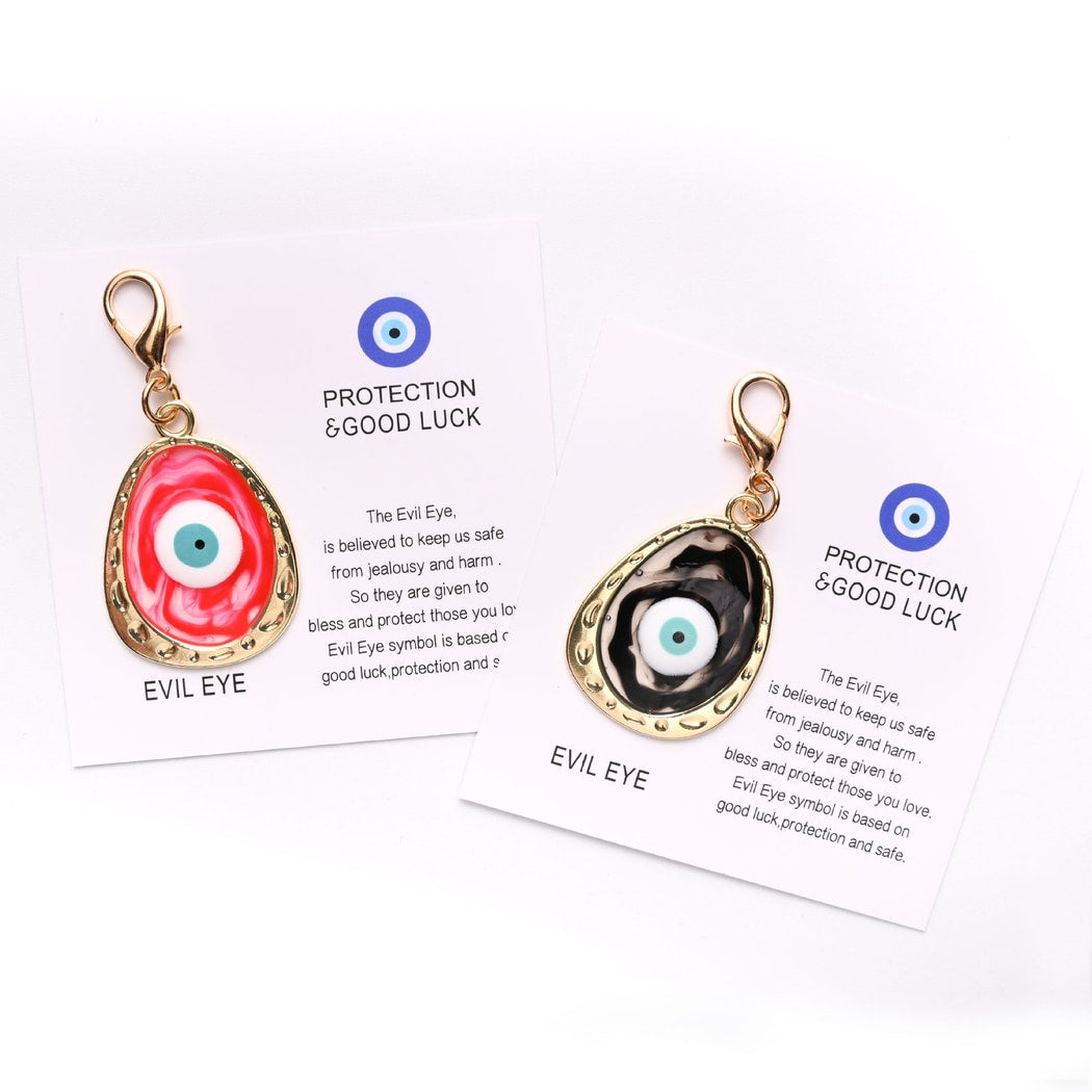 Taphug - Pocket Hug Blue Tone Evil Eye Keychain