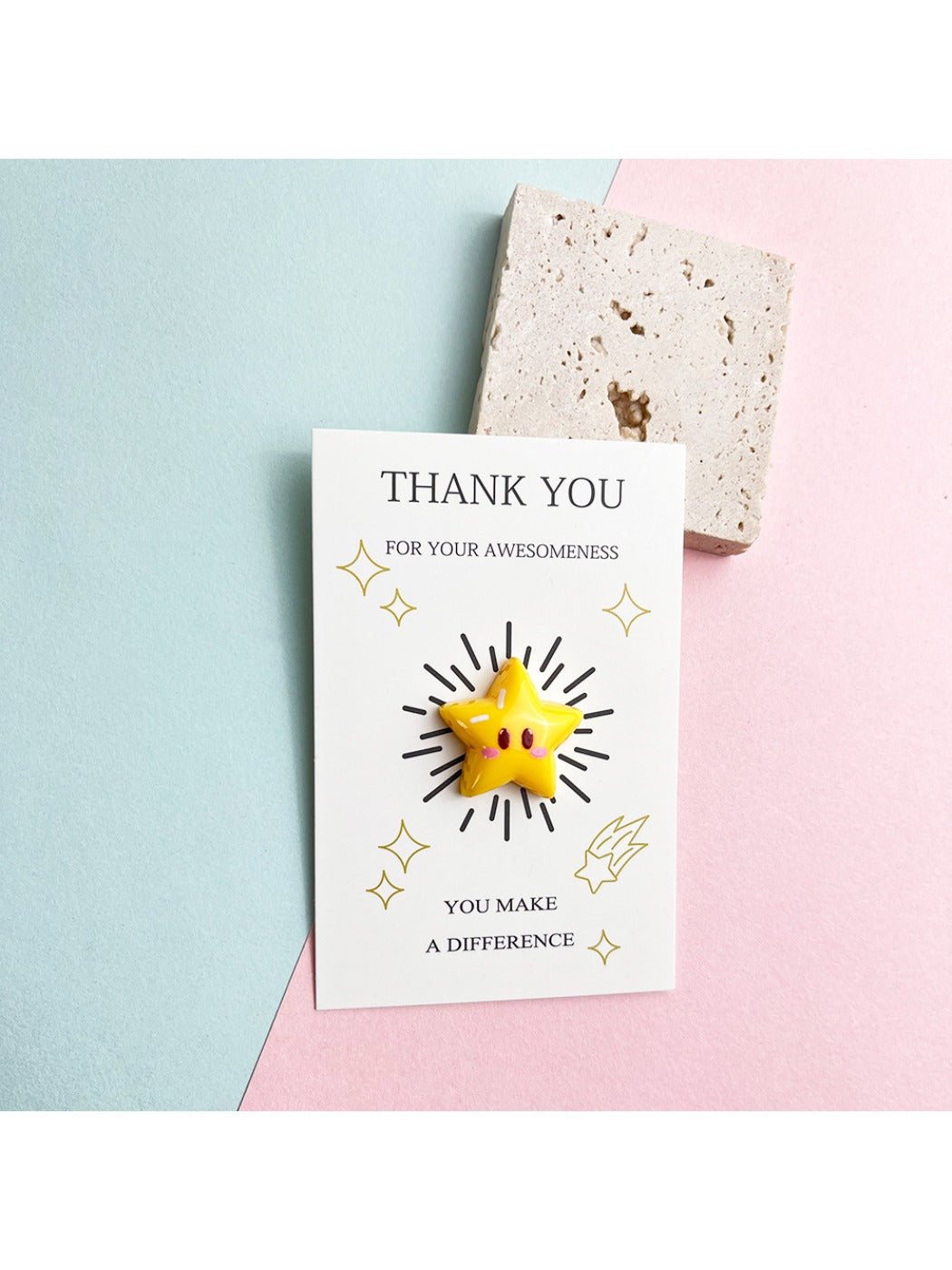 Taphug - Pocket Hug Cute Star pocket hug card and keepsake token view 3