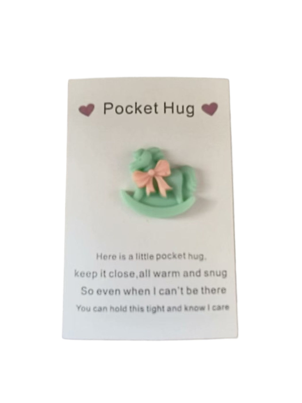Taphug - Pocket Hug Horse Love Token Gift pocket hug card and keepsake token view 6