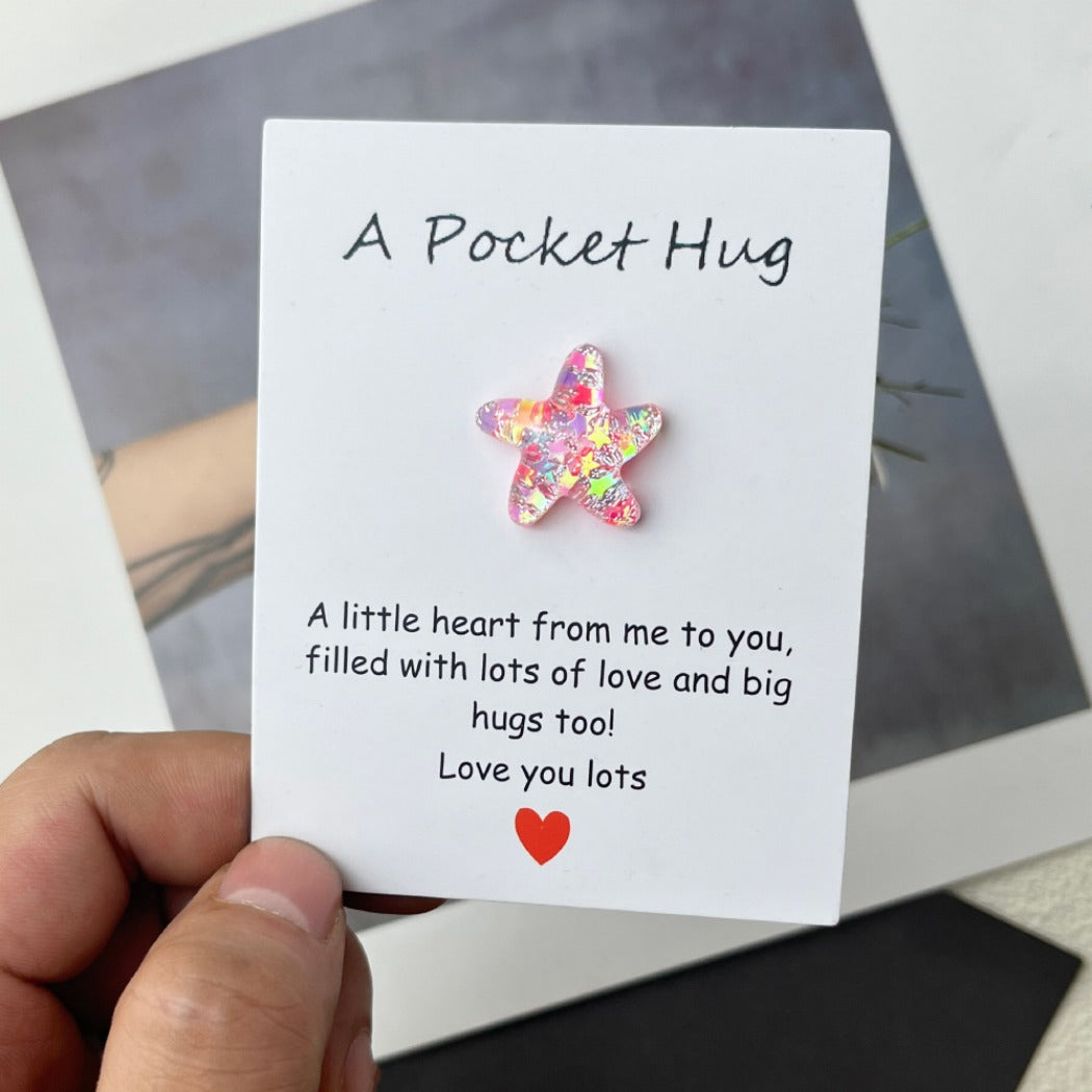 Pocket Hug Shimmering Bow Star Companion