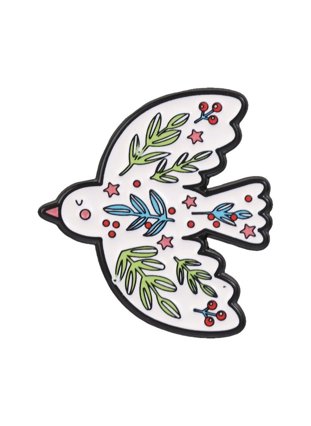 Pinori - Dove Brooch Badge, Cute Cartoon Peace Dove Pin