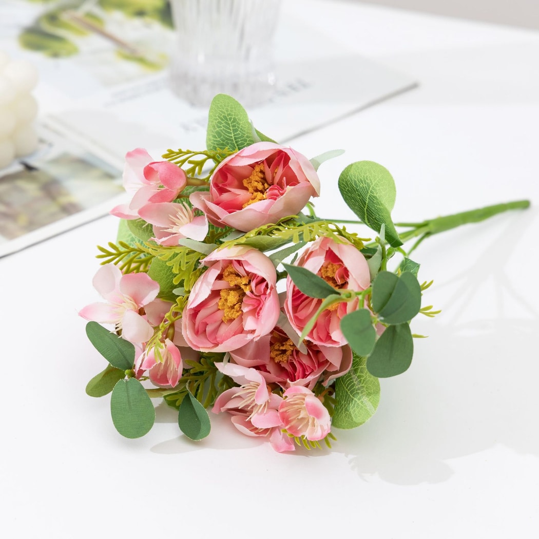 Roselle - Decorative Artificial Camellia Bouquet