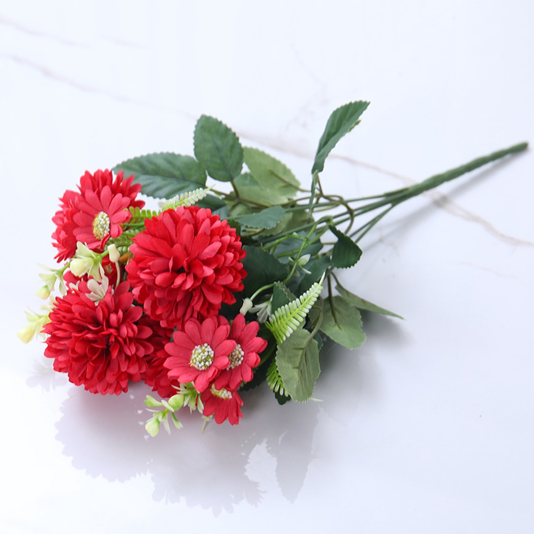 Roselle - Artificial Pompon Chrysanthemum Flower Bouquet