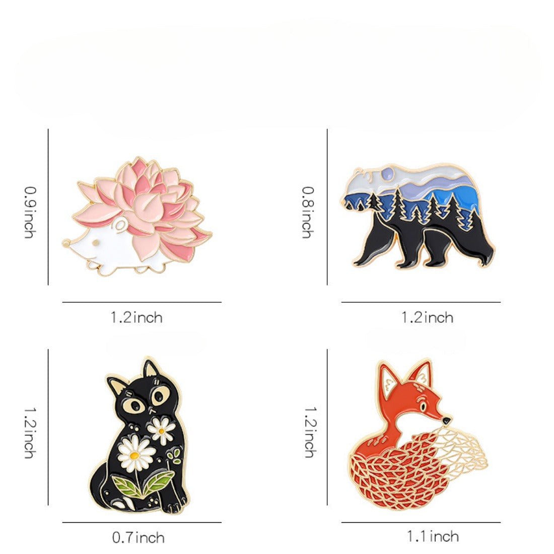 Woodland Creatures Enamel Pin