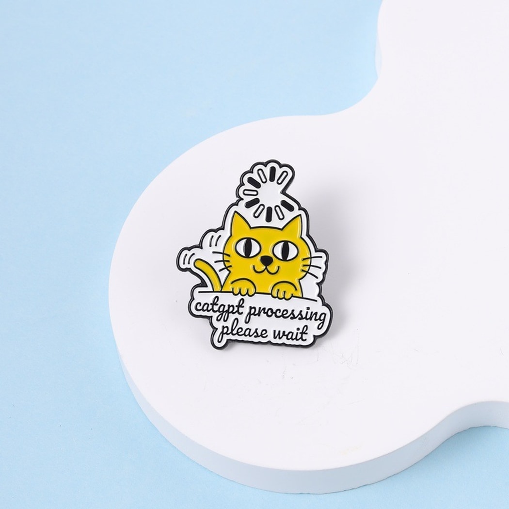 Pinori - Simple Cartoon Animal Accent Cat Brooch