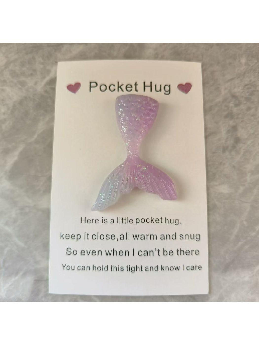 Taphug - Pocket Hug Ocean Themed Gift pocket hug card and keepsake token view 3