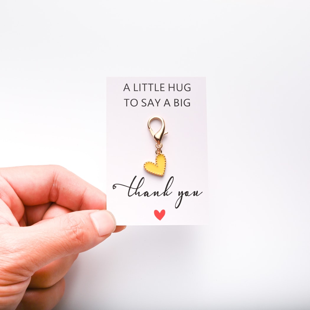 Taphug - Pocket Hug Heart Theme Charm Keychain