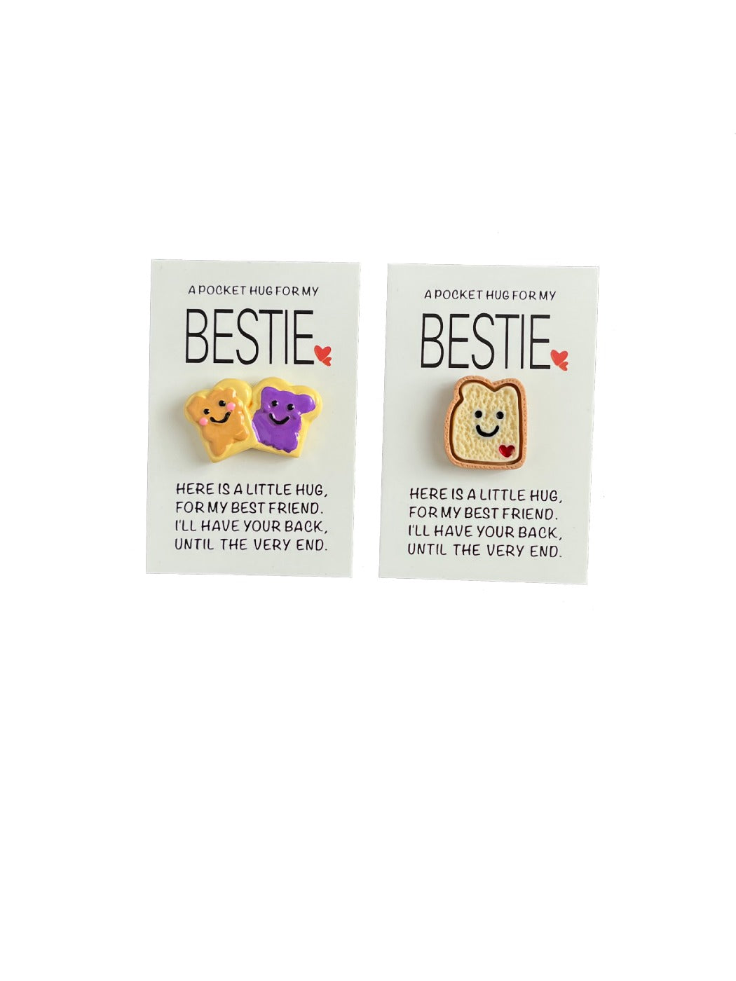 Taphug - Pocket Hugs Fun Bread Series pocket hug card and keepsake token view 4