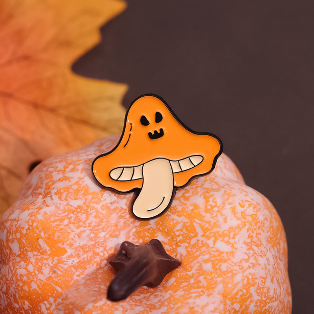 Spooky Mushroom Pin