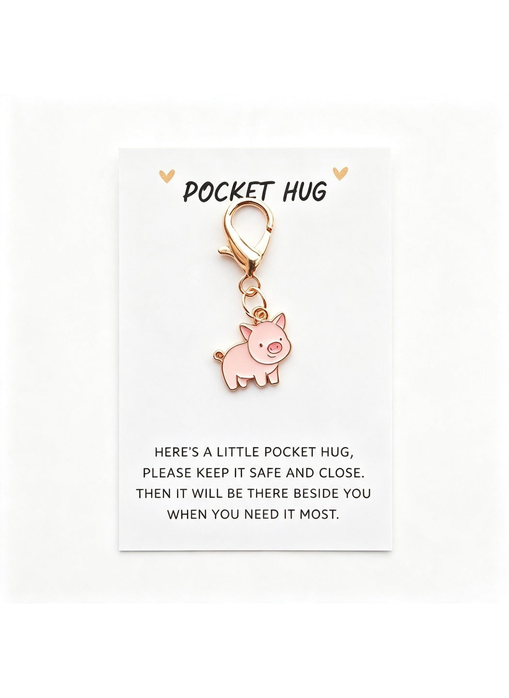 Taphug  - Alloy Pocket Hug Card Animal Keychain