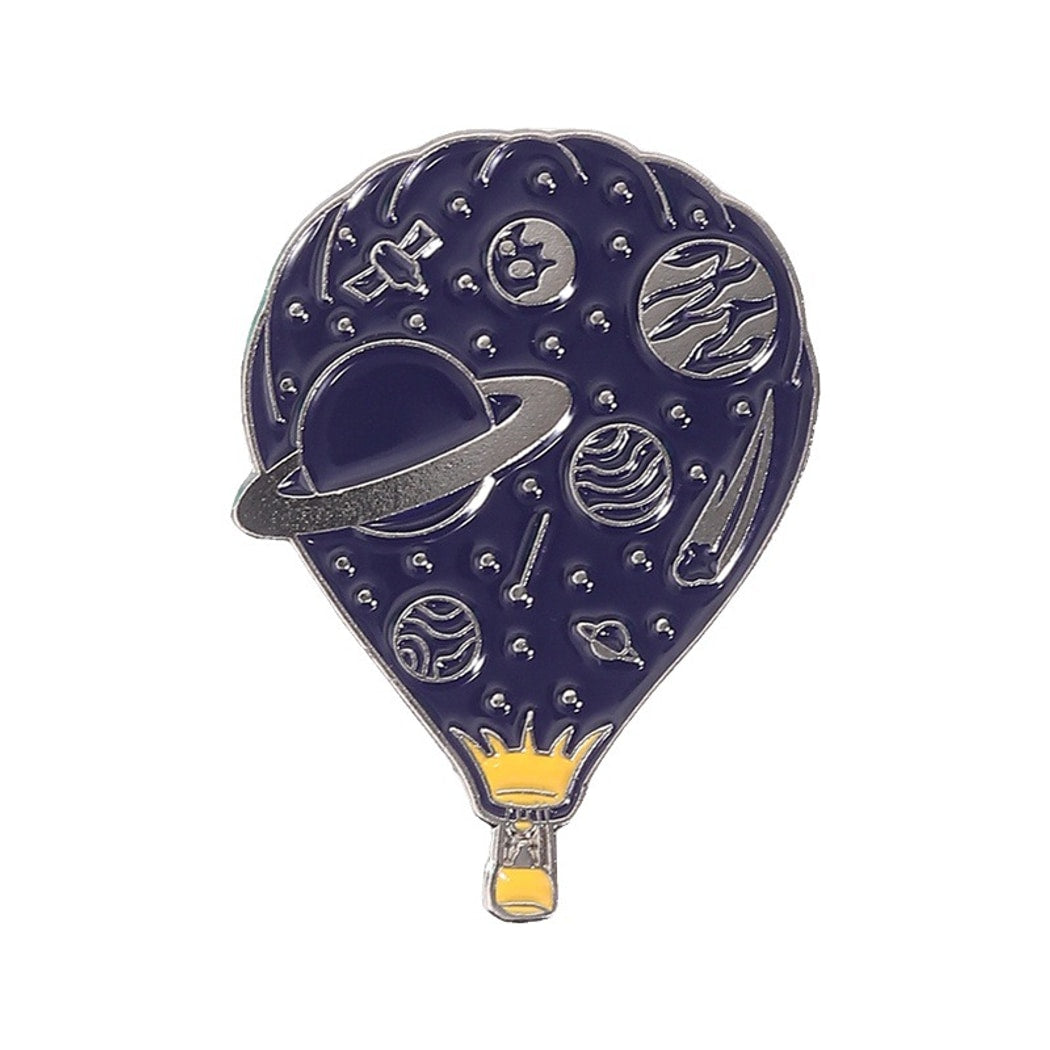 Pinori - Space Theme Letter Planet Decorative Brooch
