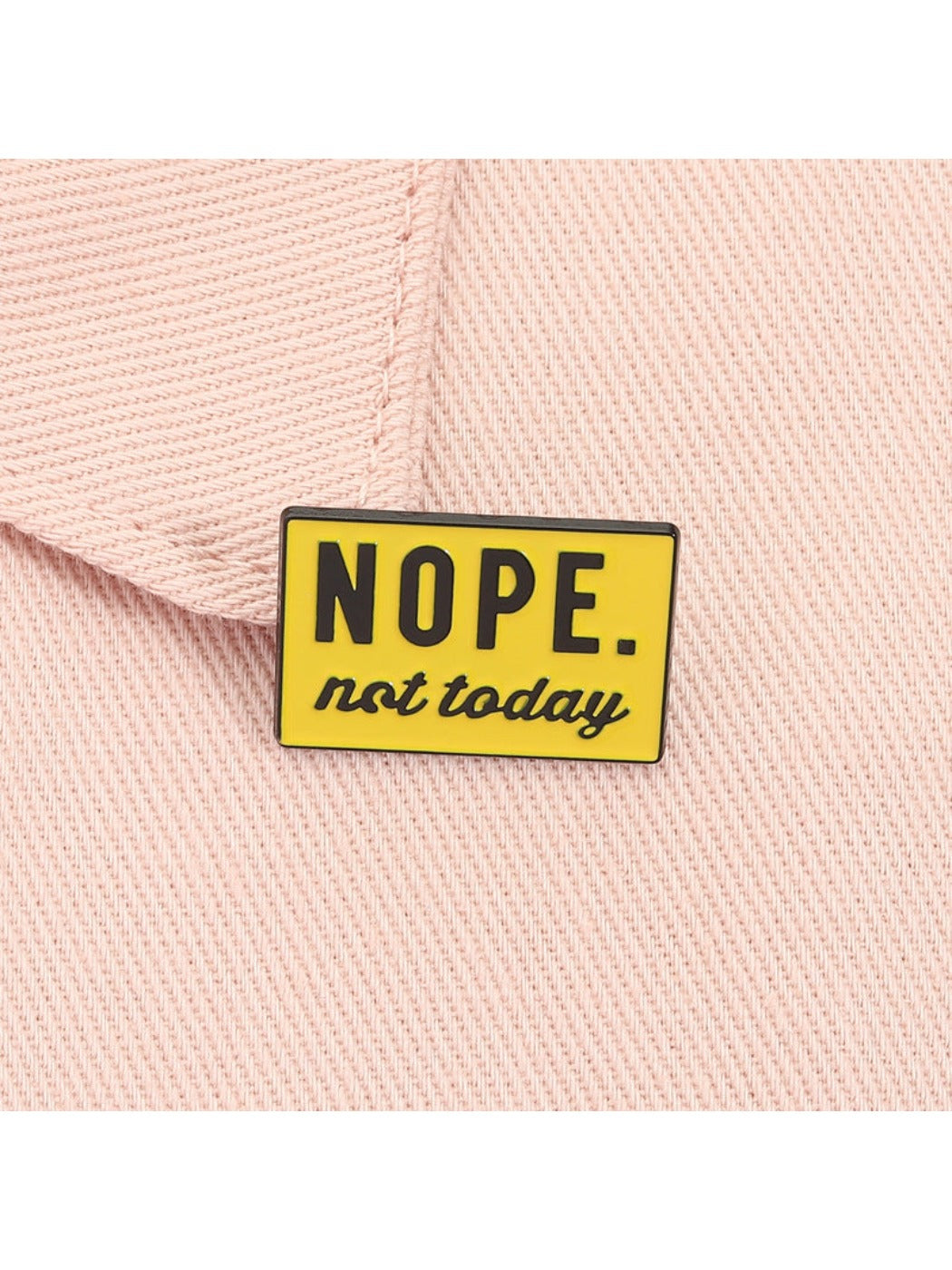 Pinori - Funny Yellow Sign Brooch