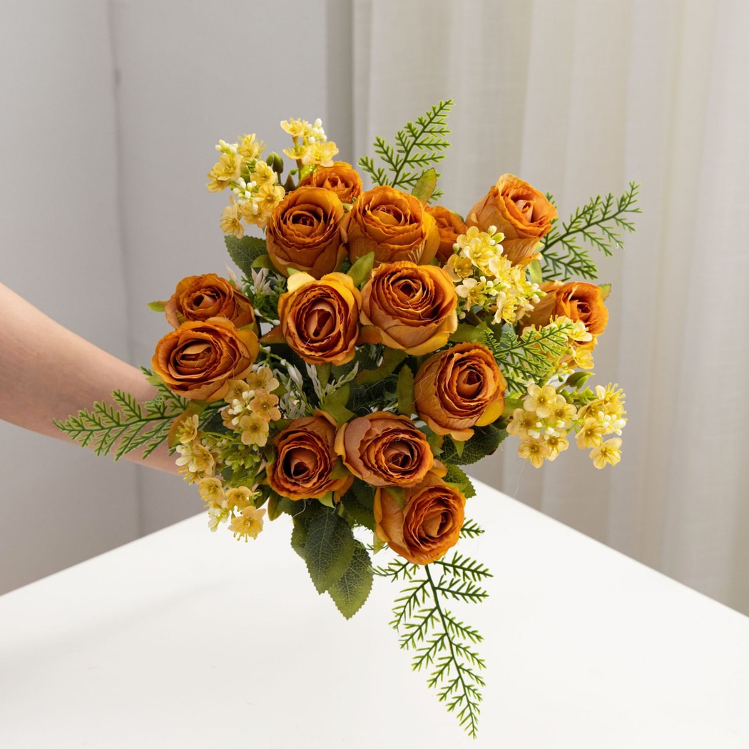 Roselle - Elegant Rose Mixed Flowers Artificial Bouquet