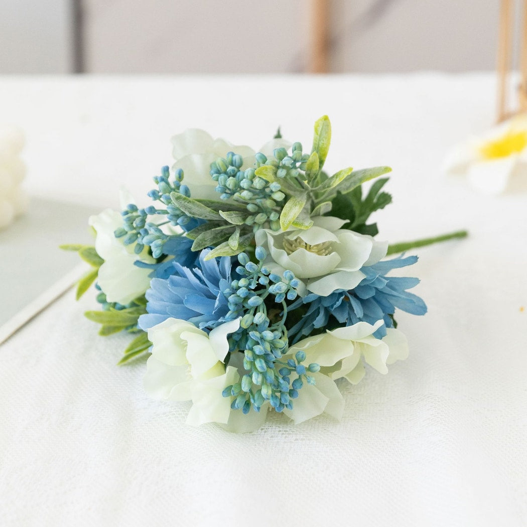 Roselle - Mixed Camellia Daisy Artificial Flower Bouquet