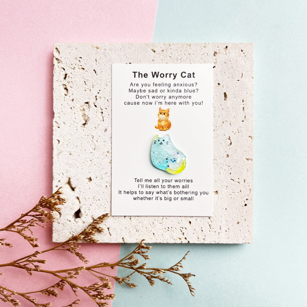 Pocket Hug "The Worry Cat" – Your Mini Comfort Companion