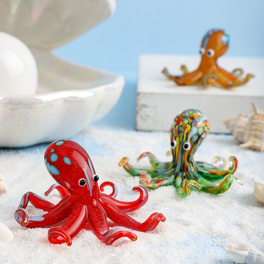 Glasira - Modern Colorful Octopus Desktop Ornament