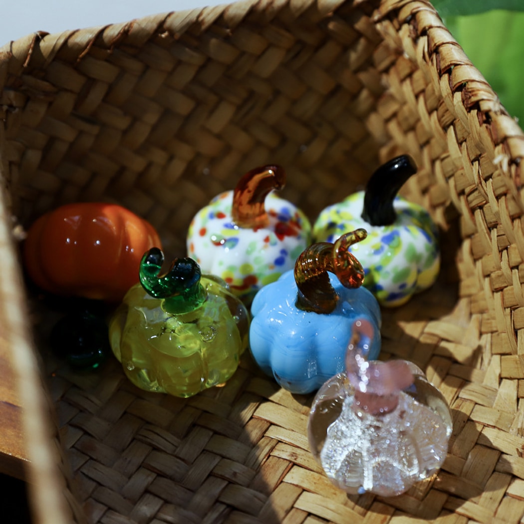Glasira - Colorful Pumpkin Shape Table Ornament