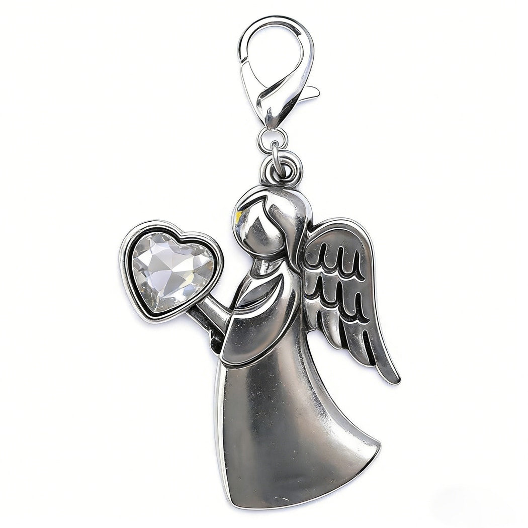 Taphug - Pocket Hug Angel and Heart Keychain