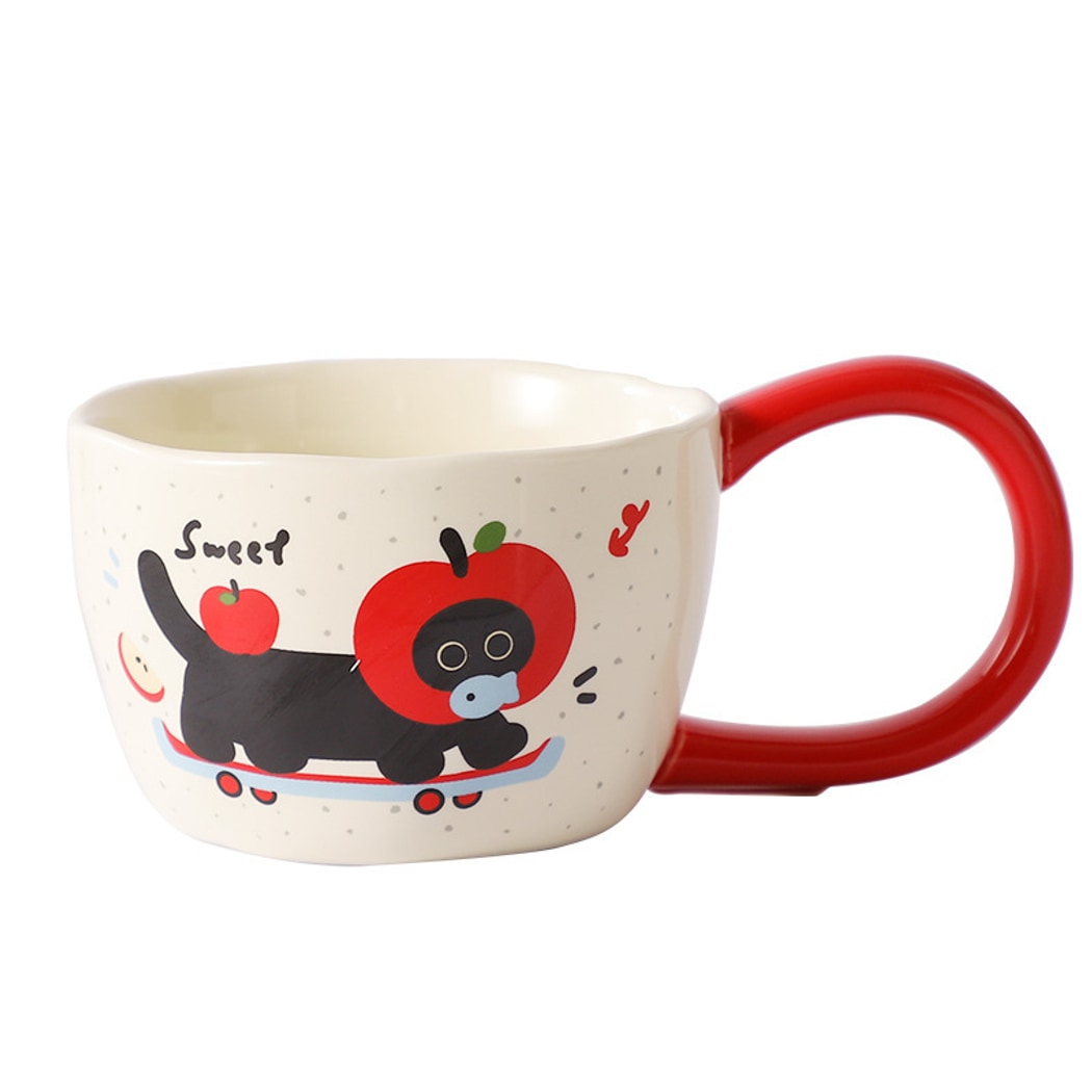 Mivora - Cute Cartoon Cat Coffee Mug