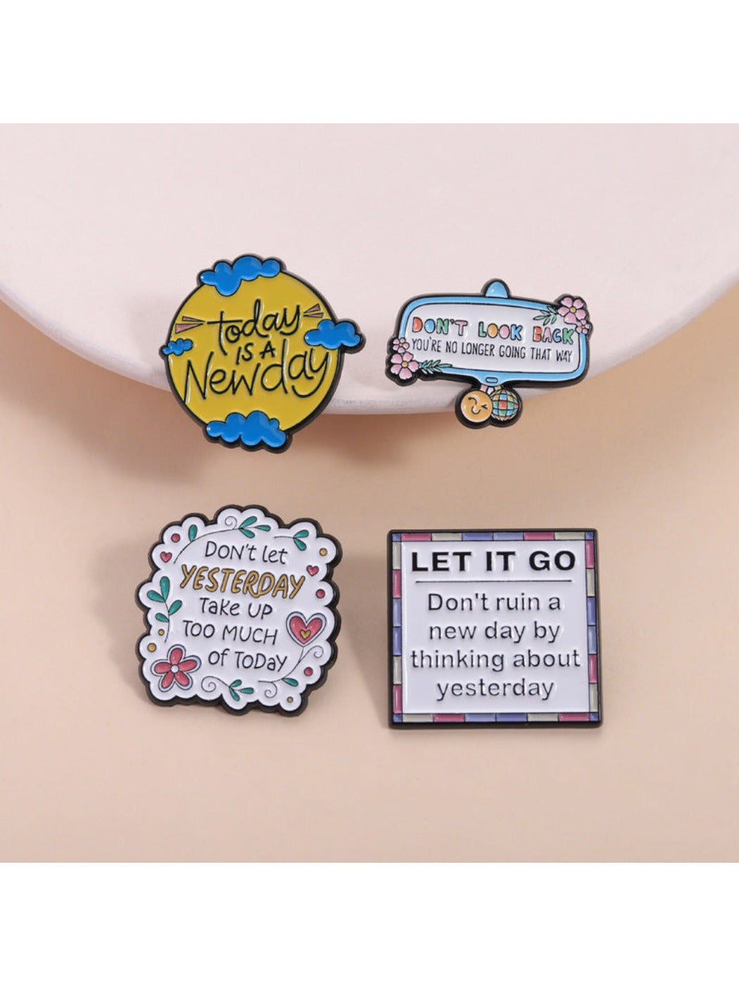 Pinori - Motivational Phrase Brooch