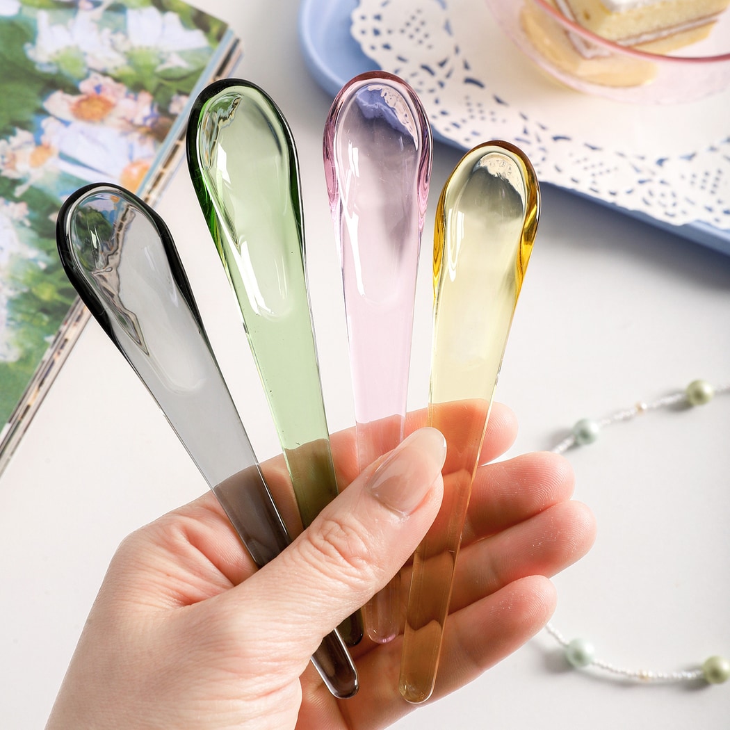 Glasira - Modern Solid Color Dessert Spoon